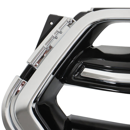 Findmall Front Grille Upper Glossy Black with Chrome Molding Replacement for Escape 2017-2019 GJ5Z8200C