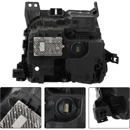 Findmall Passenger Side Headlights Assembly with DRL Replacement for Silverado 1500 ZR2 2022-2024 Housing Black Lamp RH 1PC 85594438