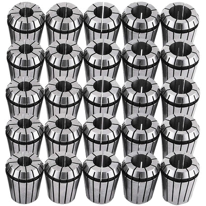 findmall ER32 Collet Set 25Pcs ER32 Collet Chuck Spring Collet Set CNC Engraving Milling Lathe Chuck Tool 1/16-13/16 Inch Fit for CNC Engraving Machine and Milling Lathe Tool