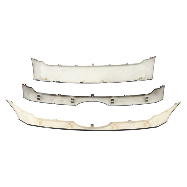 Findmall 3-Piece Glossy Black Front Upper Center and Lower Bumper Grille Set Replacement for Edge 2011-2014