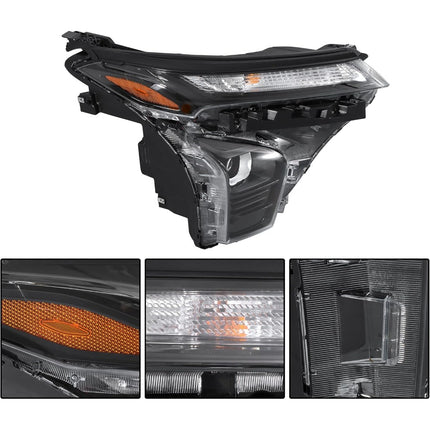 Findmall Headlight Assembly Projector w/o DRL Right Side RH Replacement for Trax LS RS 2024-2025