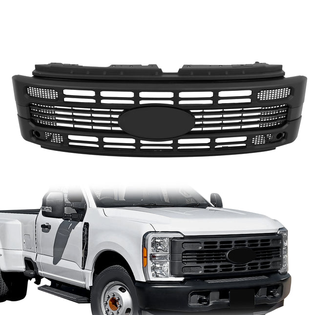 Findmall Textured Gray and Black Front Upper Grille Replacement for F-250 XL and XLT 2023-2024