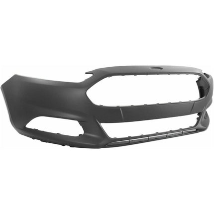 Findmall Primed Front Bumper Cover Replacement for 2013-2016 Ford Fusion without Parking Sensor Holes