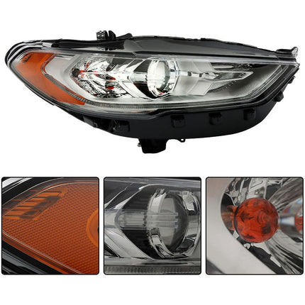 Findmall Headlight Assembly for 2017–2019 Ford Fusion Front Right Passenger Side, Replaces FO2503350