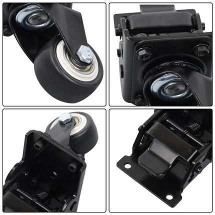 Findmall Packout Caster Wheel Kit, Foldable Metal Swivel Wheels with Silent Bearings Compatible with Milwaukee PACKOUT Rolling Tool Box 48-22-8427/48-22-8426