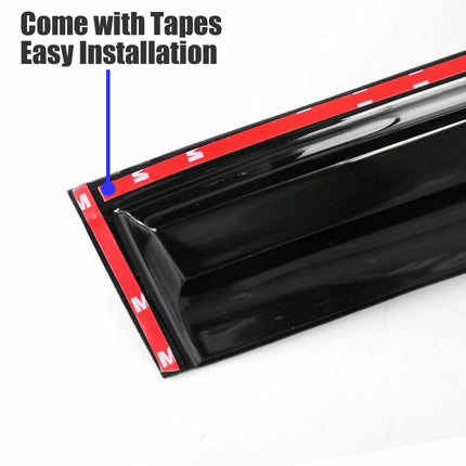 Findmall Smoke Tint Side Window Visor Vent Rain Guard Deflector Replacement for 2012-2015 Honda Civic Sedan