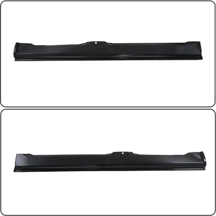 Findmall 4-Piece Rocker Panel and Cab Corner Kit for Dodge Ram 1500 2002-2008 and 2500 3500 2003-2008 Quad Cab, Black