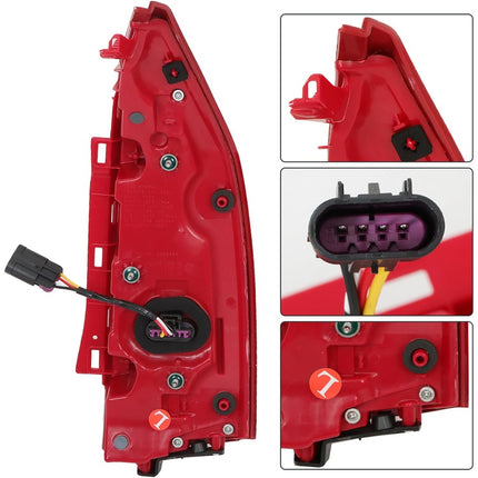 Findmall Tail Light Assembly for 2013–2017 Cadillac ATS Rear Left Driver Side, Replaces 84081571