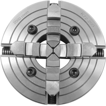Findmall K72-200 8 Inch 4-Jaw Lathe Chuck Self-Centering Independent Chuck 200mm Clamping for Mini Lathe, CNC Router, Milling, Turning