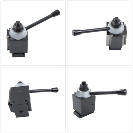 Findmall 6 Pcs CA Wedge Type Quick Change Tool Post, 14"-20" Lathe Swing | 250-401, 250-402, 250-404, 250-407, 250-410 Set