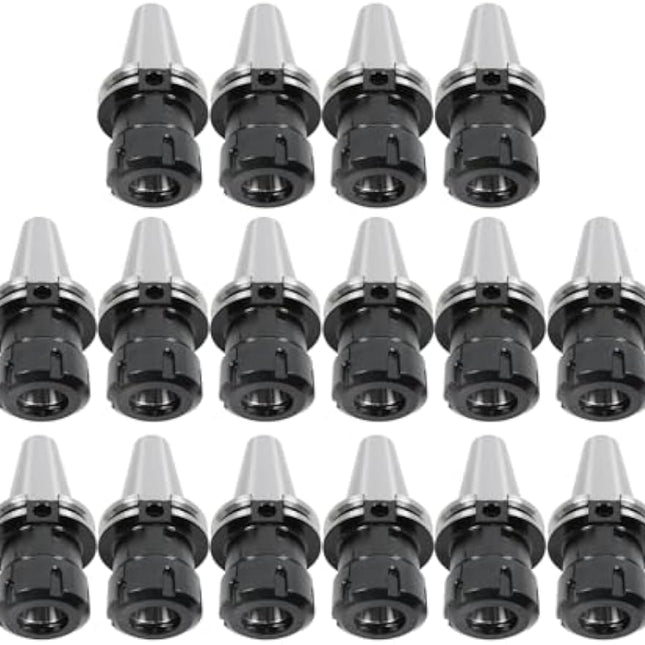 Findmall 16Pcs CAT40-ER32 Collet Chuck 2.76" 70mm Length G2.5 20000RPM | CNC Milling Tool Holder Set, High Accuracy