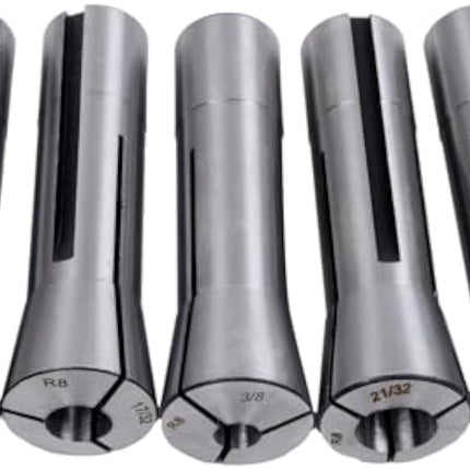 Findmall Colton Industrial Tools 25Pc High Accuracy R8 Round Collet Set | 0.0005 TIR, Fit for CNC Machining, Milling, and Drilling