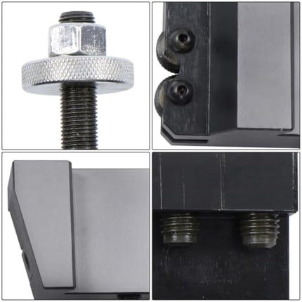 Findmall 6 Pcs CA Wedge Type Quick Change Tool Post, 14"-20" Lathe Swing | 250-401, 250-402, 250-404, 250-407, 250-410 Set