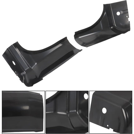 Findmall 6-Piece Slip-On Rocker Panel and Cab Corner Kit for 2014-2018 Chevrolet Silverado GMC Sierra Crew Cab, Black