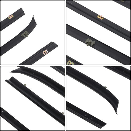 Findmall Window Sweep & Run Channel Weatherstrip Kit for Chevrolet K5 Blazer, 6-Piece