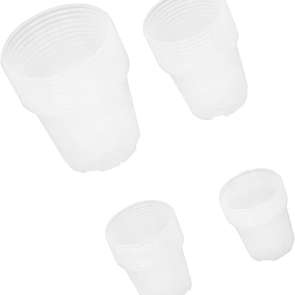 findmall 36PCS 6.7" 5" 4" 3.5" Transparent Plastic Flower Pots Seedling Cups for Plants, Plastic Seedling Pot with Drainage Holes, Garden Flower Plant Container for Transplanting, Succulents, Cuttings