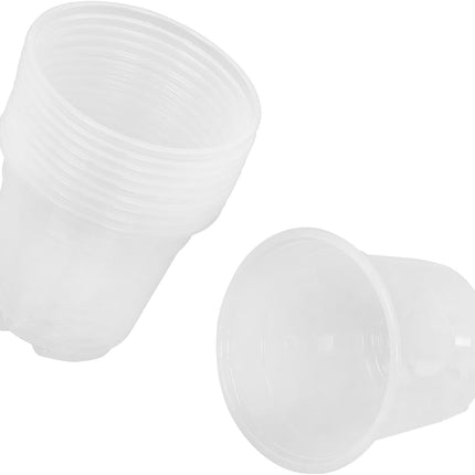 findmall 30PCS 6" 5" 4" Transparent Plastic Flower Pots Seedling Cups for Plants, Plastic Seedling Pot with Drainage Holes, Garden Flower Plant Container for Transplanting, Succulents, Cuttings