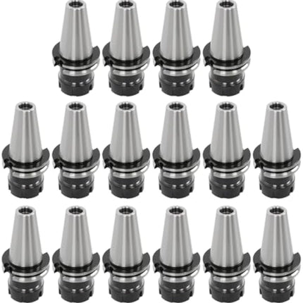 Findmall 16Pcs CAT40-ER32 Collet Chuck 2.76" 70mm Length G2.5 20000RPM | CNC Milling Tool Holder Set, High Accuracy