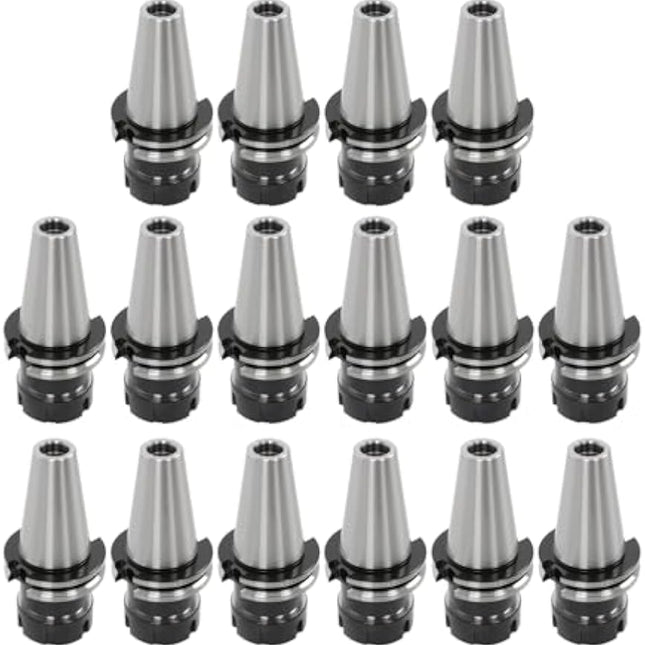 Findmall 16Pcs CAT40-ER32 Collet Chuck 2.76" 70mm Length G2.5 20000RPM | CNC Milling Tool Holder Set, High Accuracy