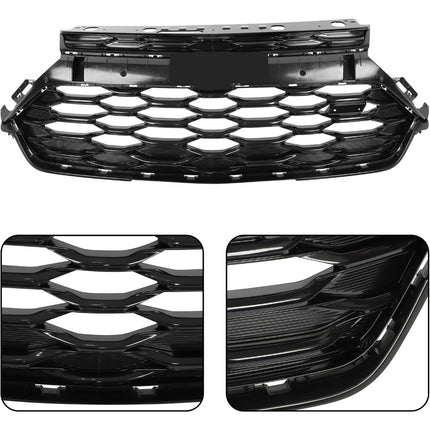 Findmall Glossy Black Front Upper Bumper Grille Replacement for Trailblazer RS