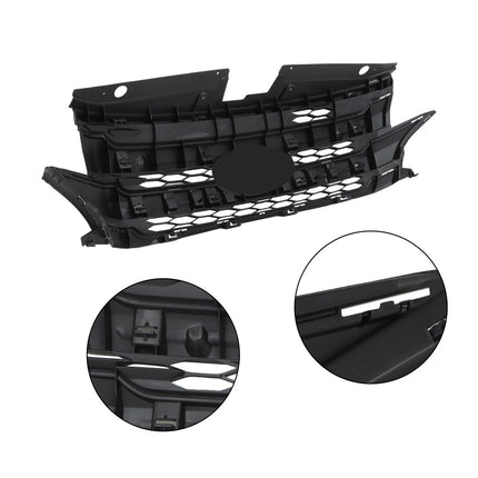Findmall Glossy Black Front Bumper Grille Assembly Replacement for Edge 2011-2014