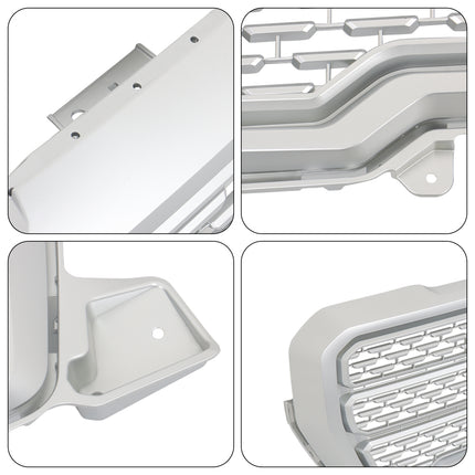 Findmall Front Upper Mesh Grille for 2019-2021 GMC Sierra 1500, Silver