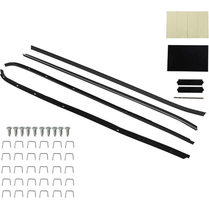 Findmall Rubber Window Weatherstrip Kit for 1970-1981 Camaro & Firebird, 4-Piece