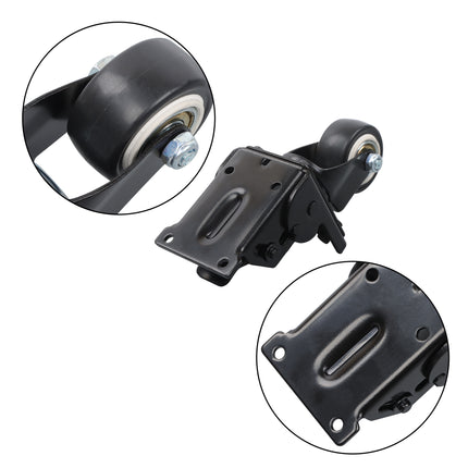 Findmall Packout Caster Wheel Kit, Foldable Metal Swivel Wheels with Silent Bearings Compatible with Milwaukee PACKOUT Rolling Tool Box 48-22-8427/48-22-8426