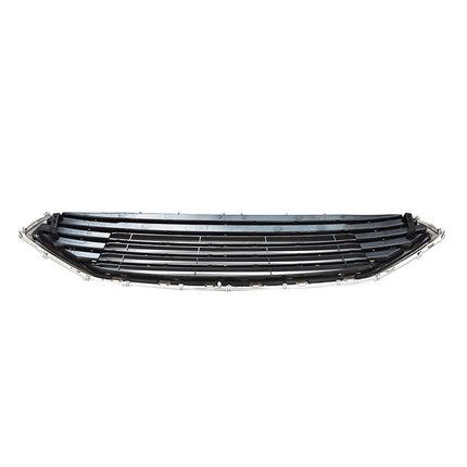 Findmall Black Front Bumper Grille with Chrome Horizontal Bars Replacement for Mondeo 2019-2020