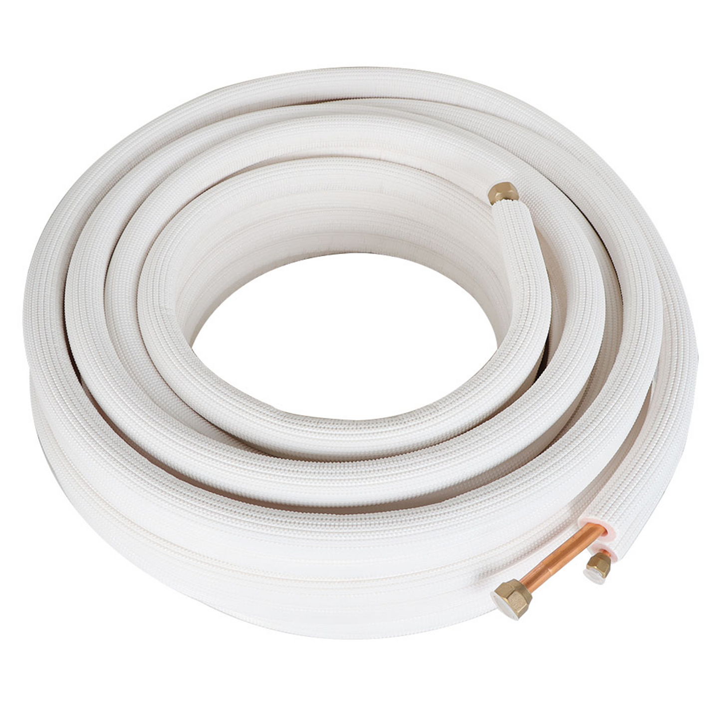 findmall 50FT Air Conditioning Copper Tubing Hose Extension 1/4" and 1/2" Twin Copper Hoses Insulated Copper Hoses Fit for Mini Split Air Conditioner