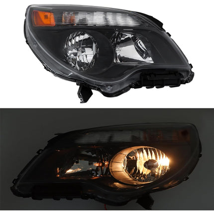 Findmall 2PCS Headlights Assembly Replacement for Equinox 2011-2015 Black Housing Lamp Driver Side and Passenger Side GM2502338 GM2503338