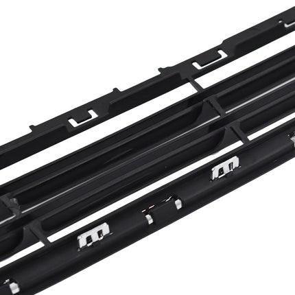 Findmall 2-Piece Black and Chrome Front Upper and Lower Radiator Grille Kit Replacement for Fusion 2013-2016