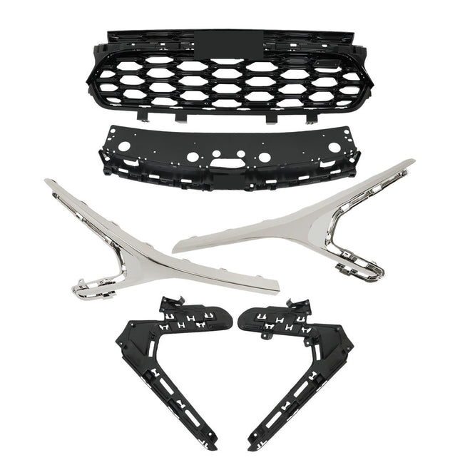 Findmall Front Upper Bumper Grille and Frame Trim Cover Kit Replacement for Trax 2023-2024
