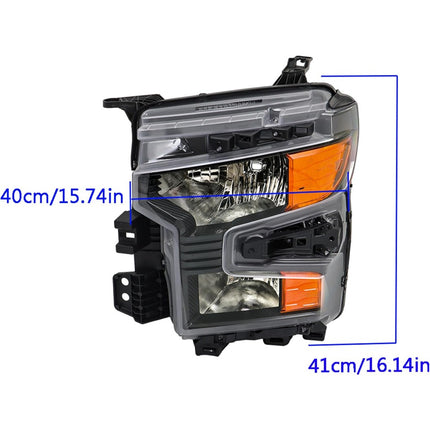 Findmall Headlight Replacement for Silverado 1500 Front LH RH