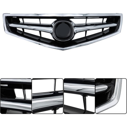 Findmall Front Bumper Grille Replacement for Acura TSX 2006-2008 71121SECA02ZA