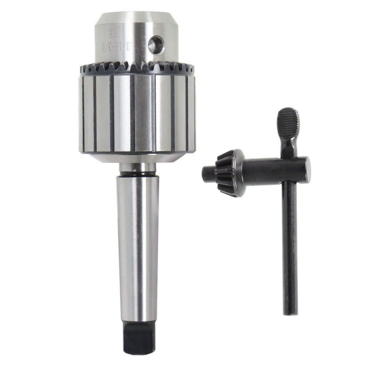 findmall JT3 Drill Chuck 3/16 Inch - 3/4 Inch Drill Press Chuck Super Heavy Duty with MT3 Shank Chuck Key