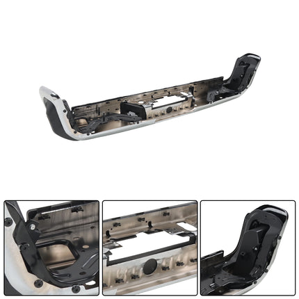 Findmall Chrome Rear Step Bumper for 2020-2025 Chevrolet Silverado and GMC Sierra 2500/3500 HD, With Sensor Holes, GM1103217
