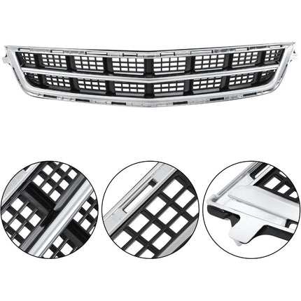 Findmall 2-Piece Front Upper Grille and Lower Grille Trim Molding Kit Replacement for ATS 2013-2014