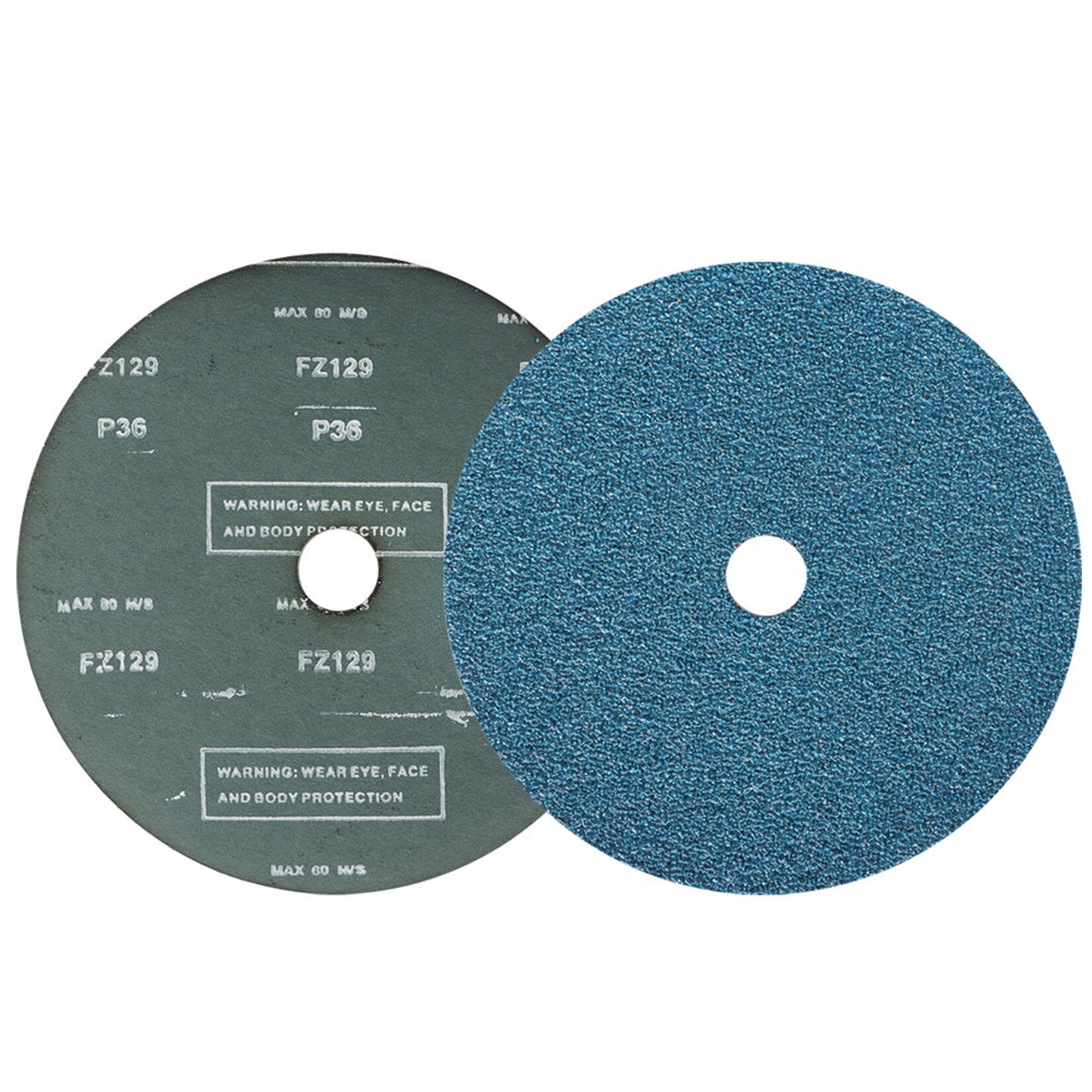 findmall Abrasives 25Pcs Fiber Disc 7 Inch Zirconia Resin Fiber Grinding and Sanding Discs 7/8 Inch Center Hole 36 Grit