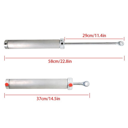 Findmall 1 Pair Convertible Top Piston Hydraulic Lift Cylinder