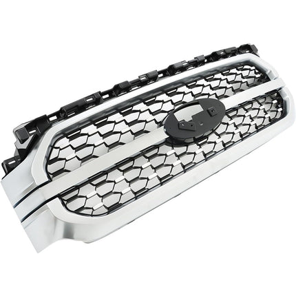 Findmall Chrome Grille Front Upper Grill Assembly Replacement for 2021-2023 F150