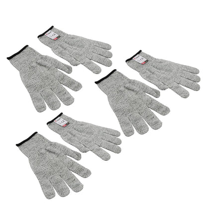 findmall 3 Pairs M-size Food Grade Cutting Gloves For Kitchen Meat Cutting, Wood Working