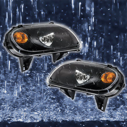 Findmall Headlights Assembly Halogen Replacement for HHR 2006-2011 Driver Side and Passenger Side GM2502262 GM2503262