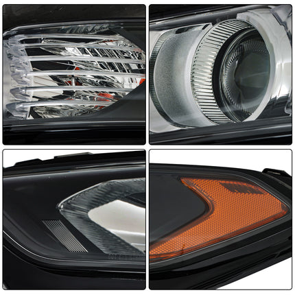 Findmall Headlight Assemblies for 2013–2016 Ford Fusion Front Left and Right, Replaces DS7Z-13008-A and DS7Z-13008-B