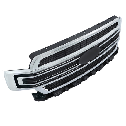 Findmall Chrome Front Bumper Grille Grill Replacement for F150 LIMITED 2018-2020 Replacement for JL3Z8200RA