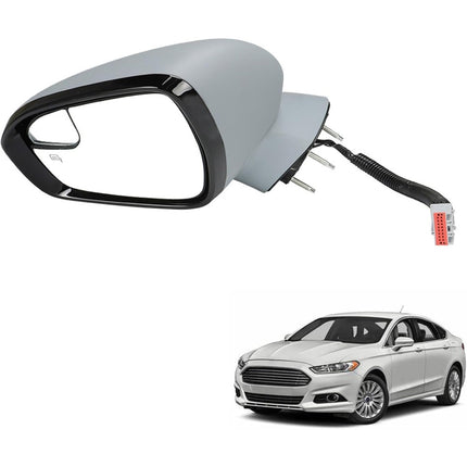 Findmall Side Mirror Assembly for 2013-2014 Fusion, Driver Side, Power Glass, Manual Fold