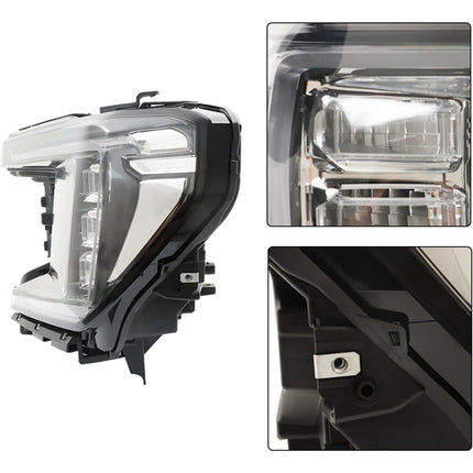 Findmall Headlight Assembly for 2021–2023 GMC Yukon SLE/SLT Front Left Driver Side, Replaces 84898699
