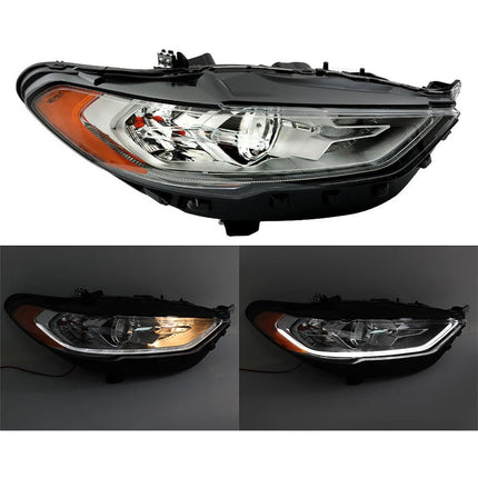 Findmall Headlight Assembly for 2017–2019 Ford Fusion Front Right Passenger Side, Replaces FO2503350
