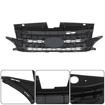 Findmall Glossy Black Front Bumper Grille Assembly Replacement for Edge 2011-2014