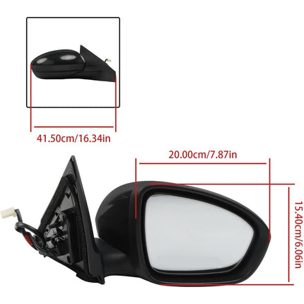 Findmall Right Side Power Side Rearview Mirror Replacement for Sentra 2020-2022 Replacement for NI1321326 3-Pin Connector